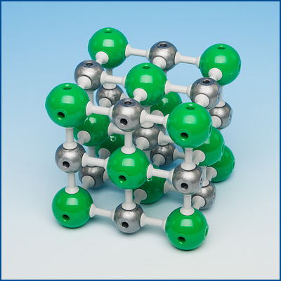Chlorid sodný – strukturní mřížka